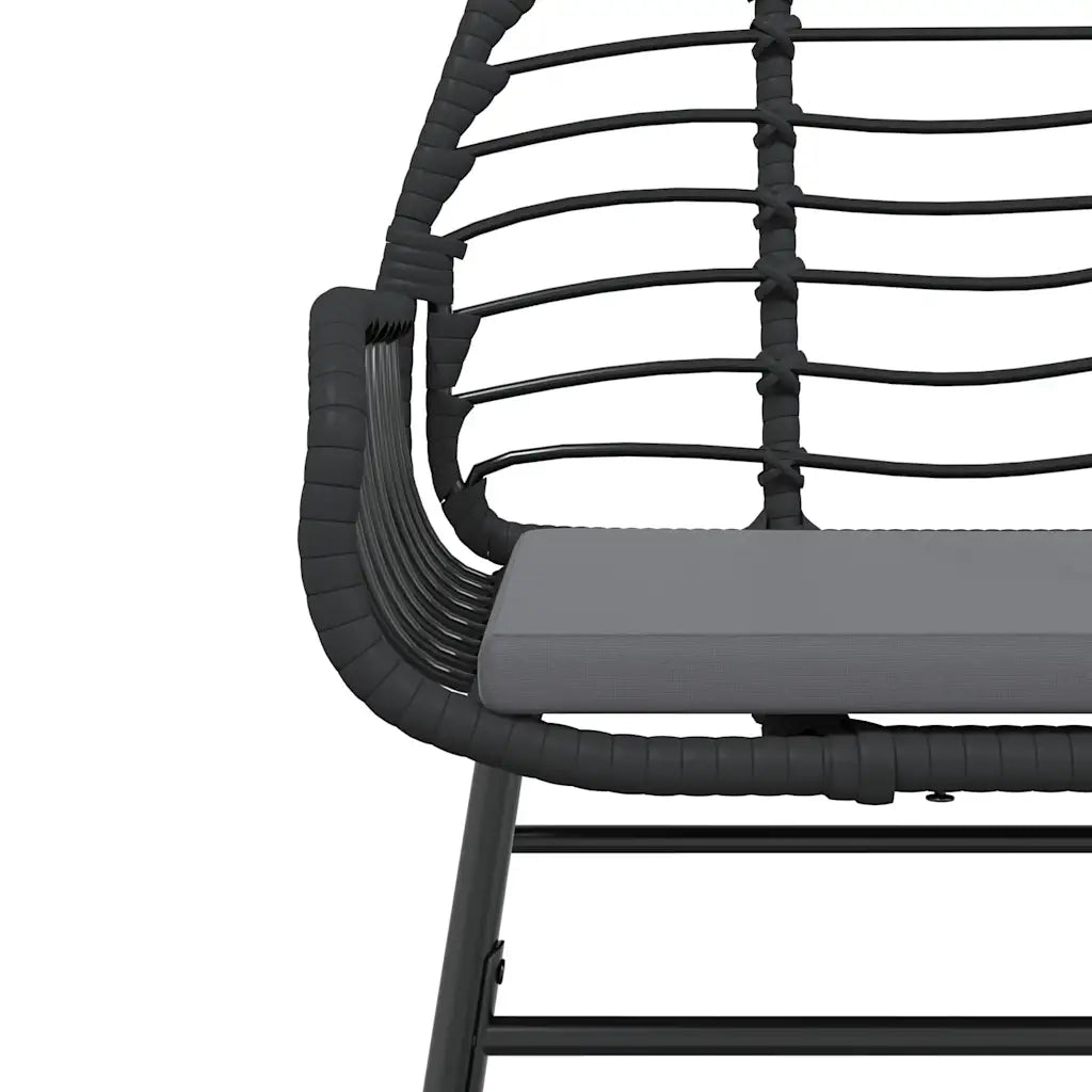Set da Pranzo da Giardino con Cuscini 5 pz Polyrattan Vetro 3334550