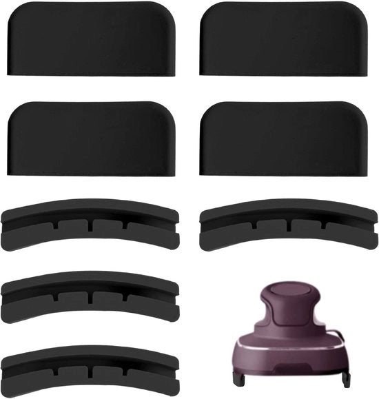 Accessori per cucina - Mattoncino per air fryer - 8 pezzi - Protezione termica in silicone - Sottofondi - Aiuto in cucina - Accessori portatili - 5,2 x 2,3 cm