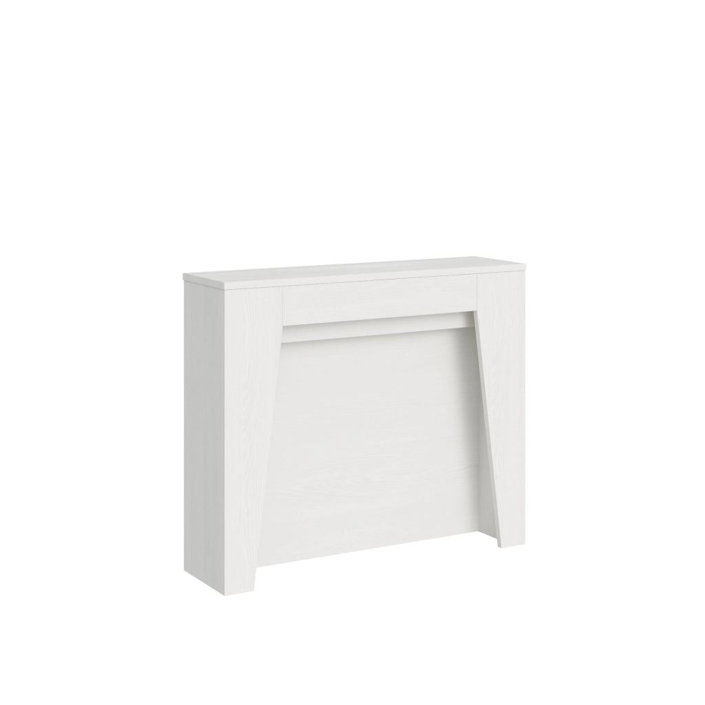 Consolle allungabile 90x25/211 cm Aneya Bianco Frassino