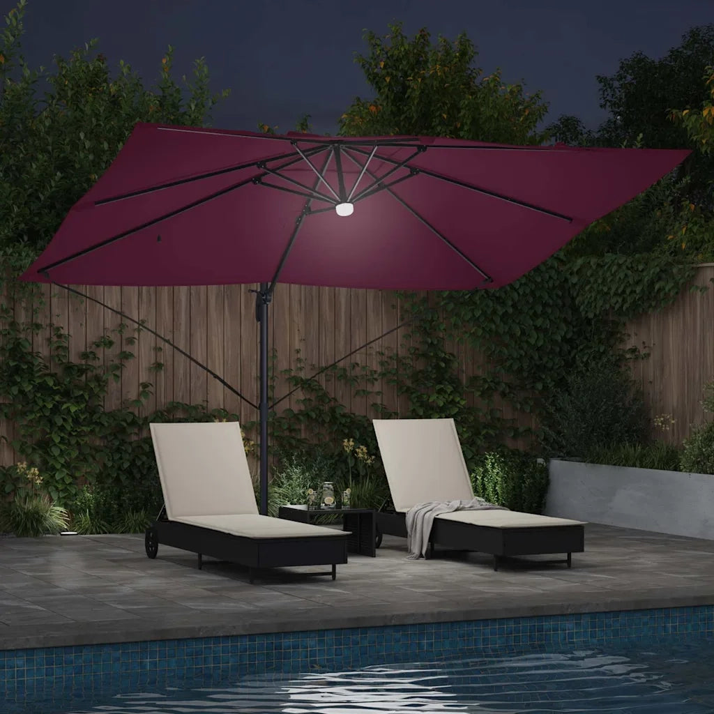 Ombrello | Parasolne Rosso Bordeaux 351 x 250 x 253 cm
