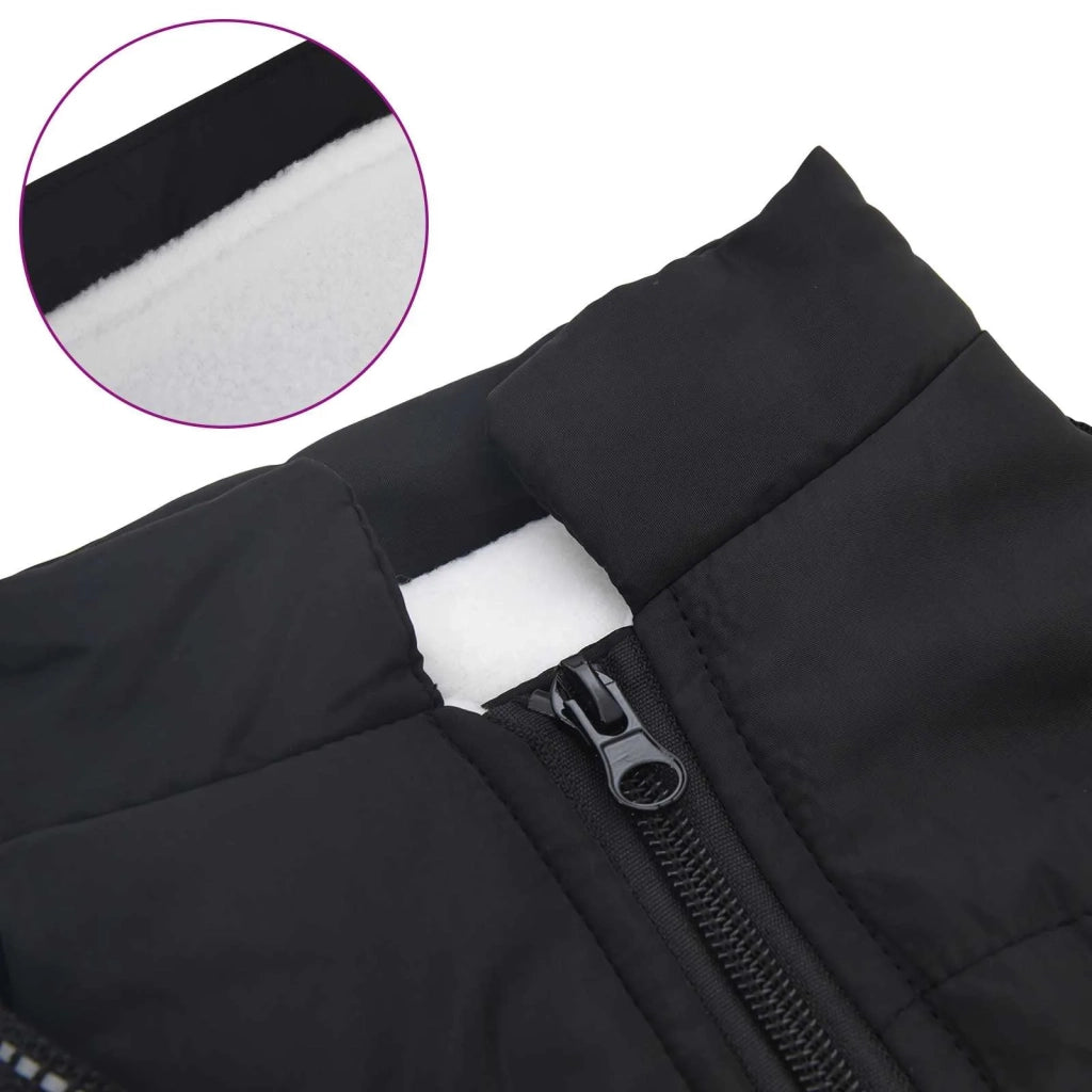 Cappotto per Cani Nero L36 Pile e Poliestere CFW2252507