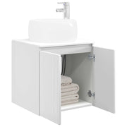 Mobile Lavabo | Armadio Lavabo da Parete Bianco Lucido 49,5 x 44,5 x 66 cm