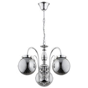 Lampadario classico glamour cromo 3 luci E14 Alfa HERO