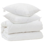 Piumone | Duvet con Cuscini con cuscino 3 pz Bianco Microfibra