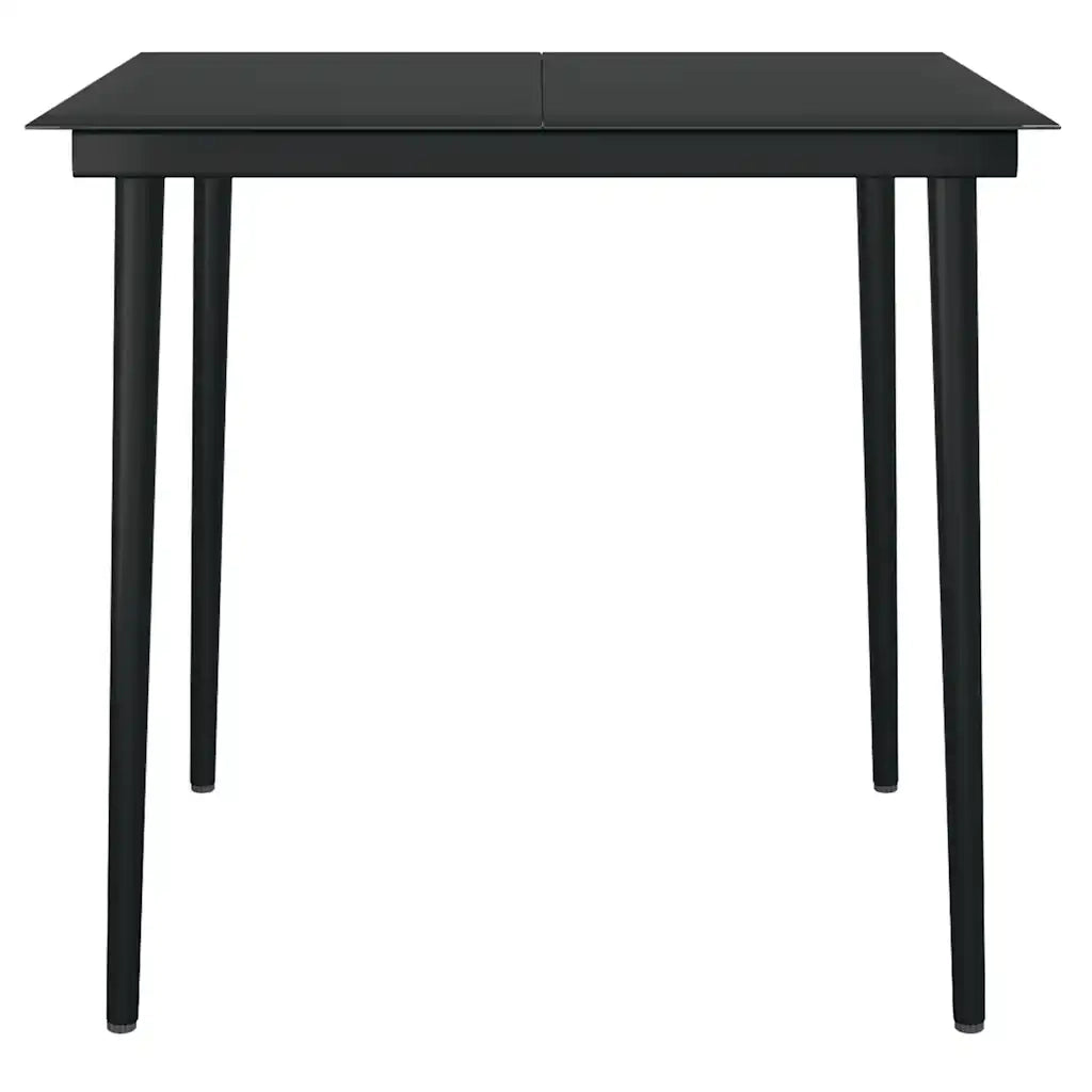 Set da Pranzo da Giardino 3 pz con Cuscini Polyrattan Vetro 3334513