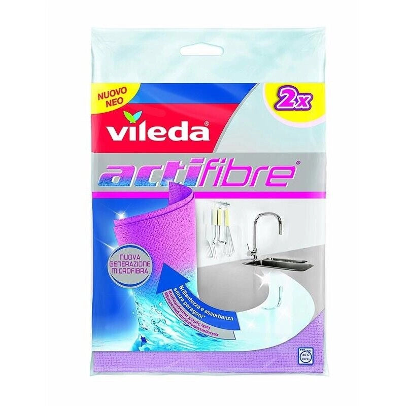 VILEDA 2 PANNI PER TUTTE LE SUPERFICI ACTIFIBRE