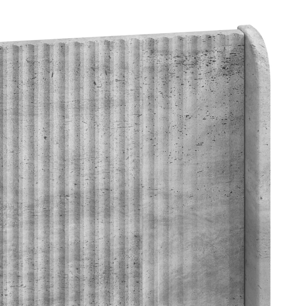 Struttura del letto con stoccaggio e testata Grigio Cemento 3414302