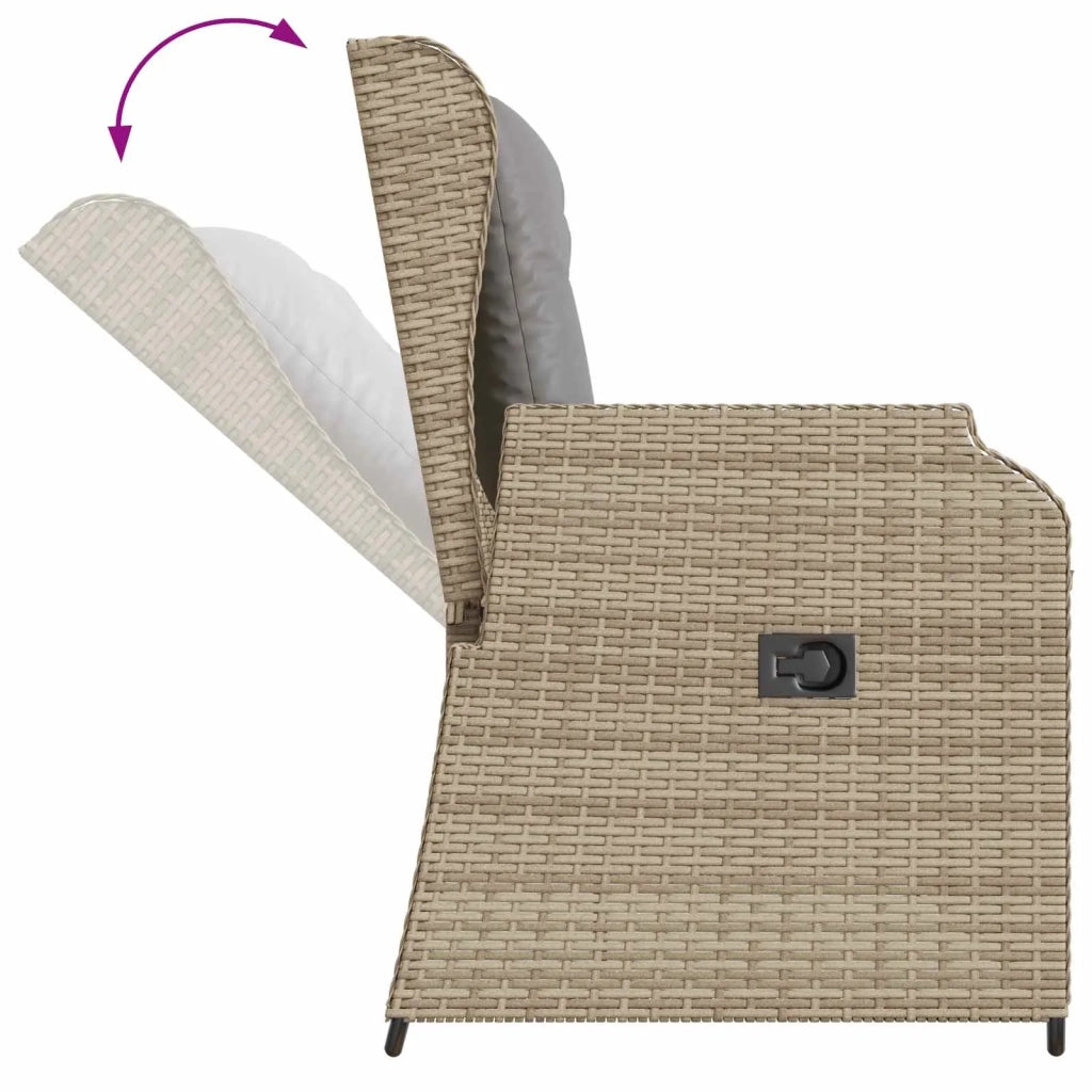 Panchina da Giardino | Panca da Giardino Beige polyrattan