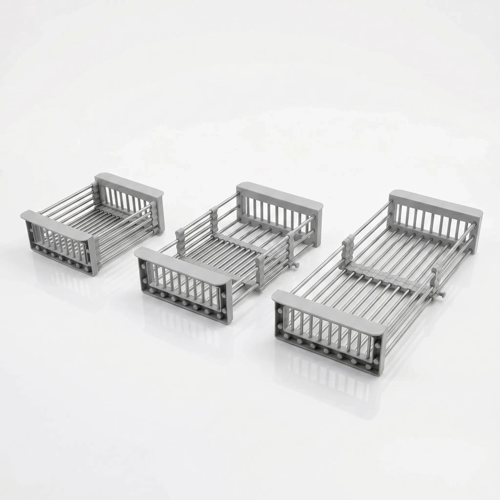 Set Di Accessori Per Lavello Da Cucina 3 Pz. Rea Grey
