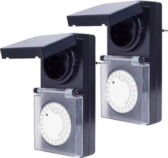 Timer meccanico per interruttori esterni - timer con rilevamento di contatto aumentato - impermeabile IP44