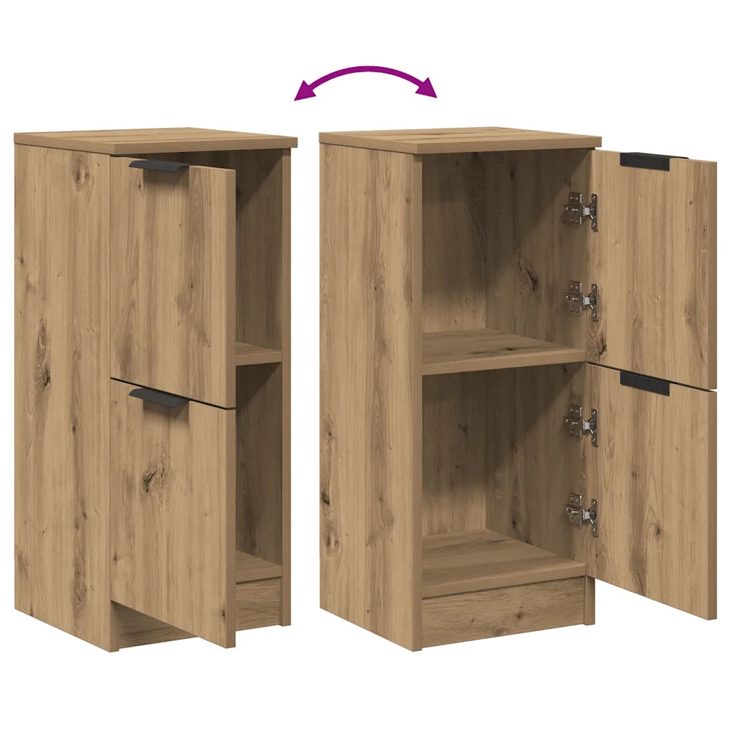 Credenza-Buffet-Armadio da cucina Rovere Artigianale 30x30x70 cm in Legno Multistrato 702371