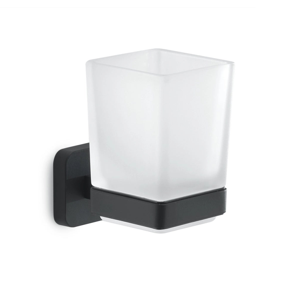 Tonga porta spazzolini nero matt