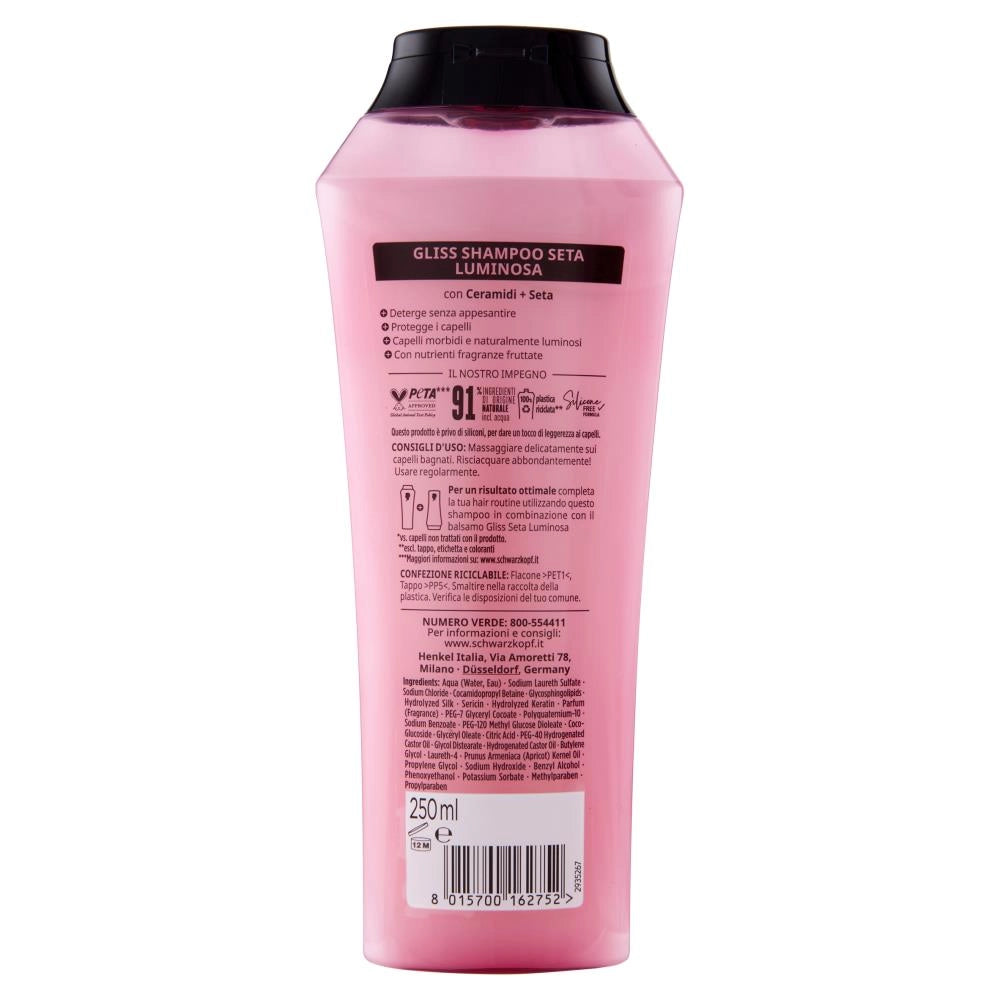GLISS SETA LUMINOSA SHAMPOO ILLUMINANTE 250 ML