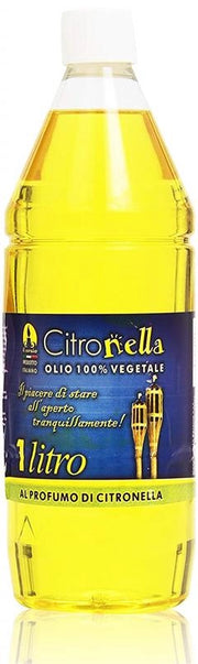 CITRONELLA SET 2  OLI COMBUSTIBILI PER TORCE DA GIARDINO ESTERNE 100% VEGETALE AIUTA AD ALLONTANARE LE ZANZARE 1 LT