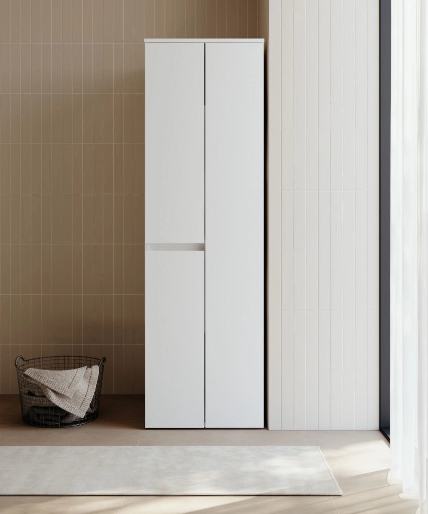 Armadio da bagno "Solis 60" - cm - Bianco opaco