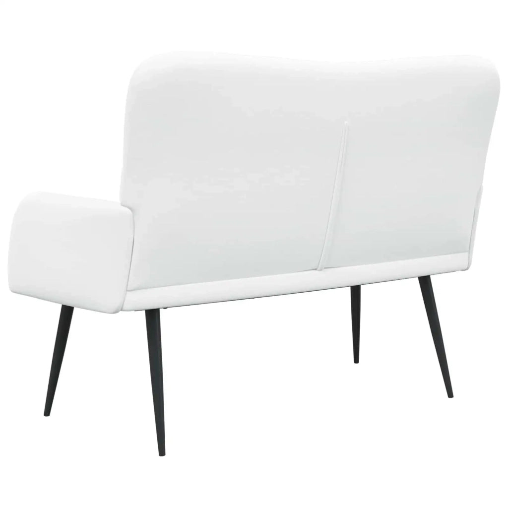Sofa a Due Posti Bianco 115 x 61 x 87 cm Tessuto 42028938