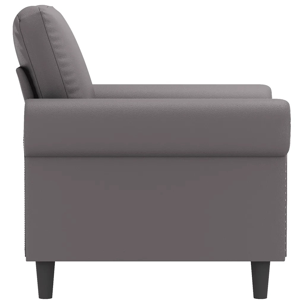 Poltrona Grigia 60 cm in Similpelle 359496