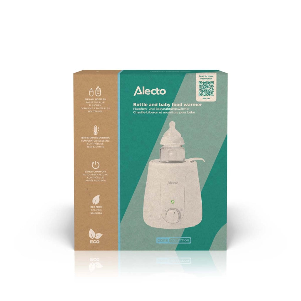 Scaldabiberon omogeneo con indicatore LED Modello BW-70 Bianco Alecto