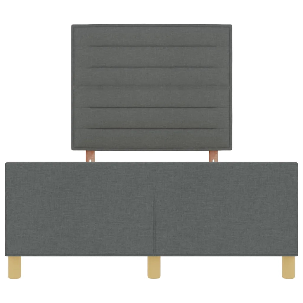 Struttura del letto Grigio scuro 140 x 200 cm Tessuto 3344656