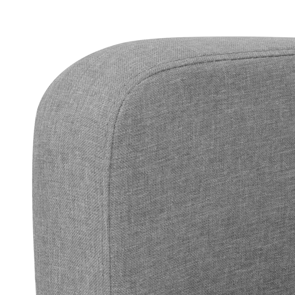Set di Divani 2 pz in Tessuto Grigio Chiaro 278212