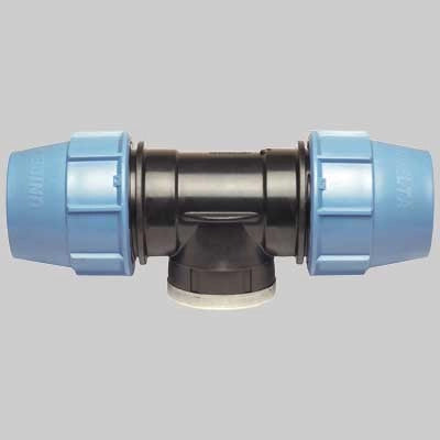 RACCORDO A TEE FEMMINA PLASTICA  90 x 21/2 x 90     UNIDELTA
