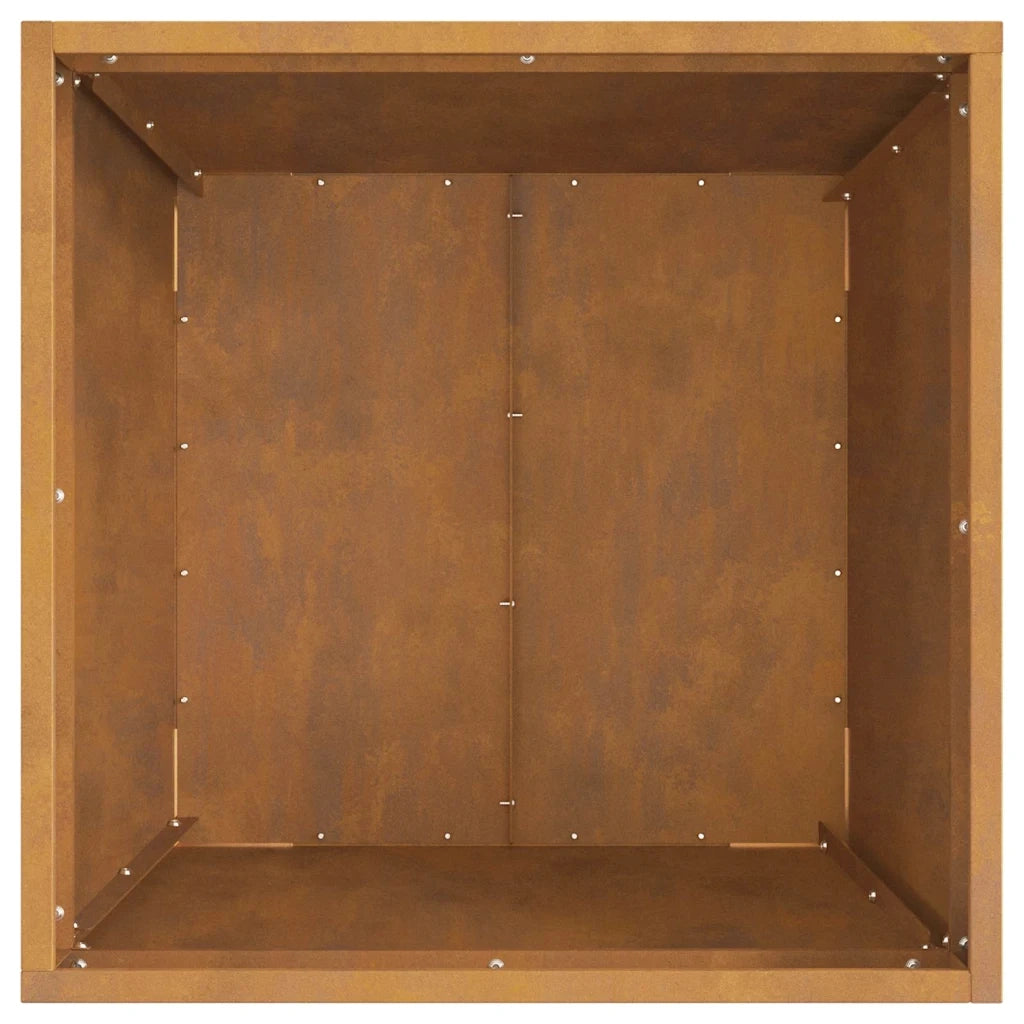 Focolare-Stufa-Camino Marrone 50 x 50 x 38 cm Acciaio