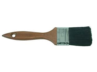 PENNELLESSE SETOLA NERA MANICO LEGNO- - mm.20x12x43 - 12 pezzi FEUDO
