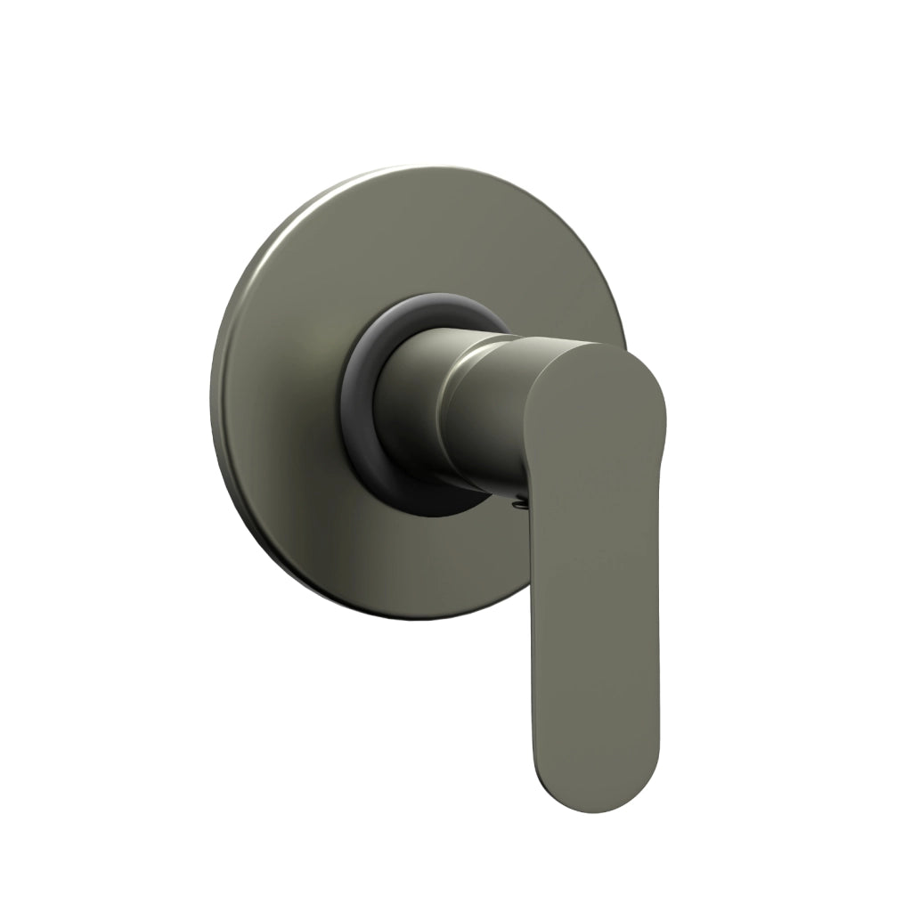 Miscelatore doccia incasso oceania ottone canna di fucile *** design maniglia liscia, confezione 1