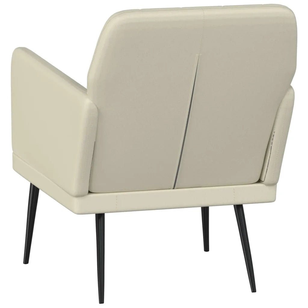 Poltrona Crema 61x78x80 cm Similpelle 351393