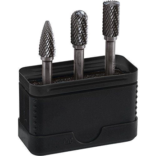 Alpen 776000003100 Frässtiftset Hartmetall 3 pezzi Diametro albero 6 mm Materiale Carburo di tungsteno colore Grigio