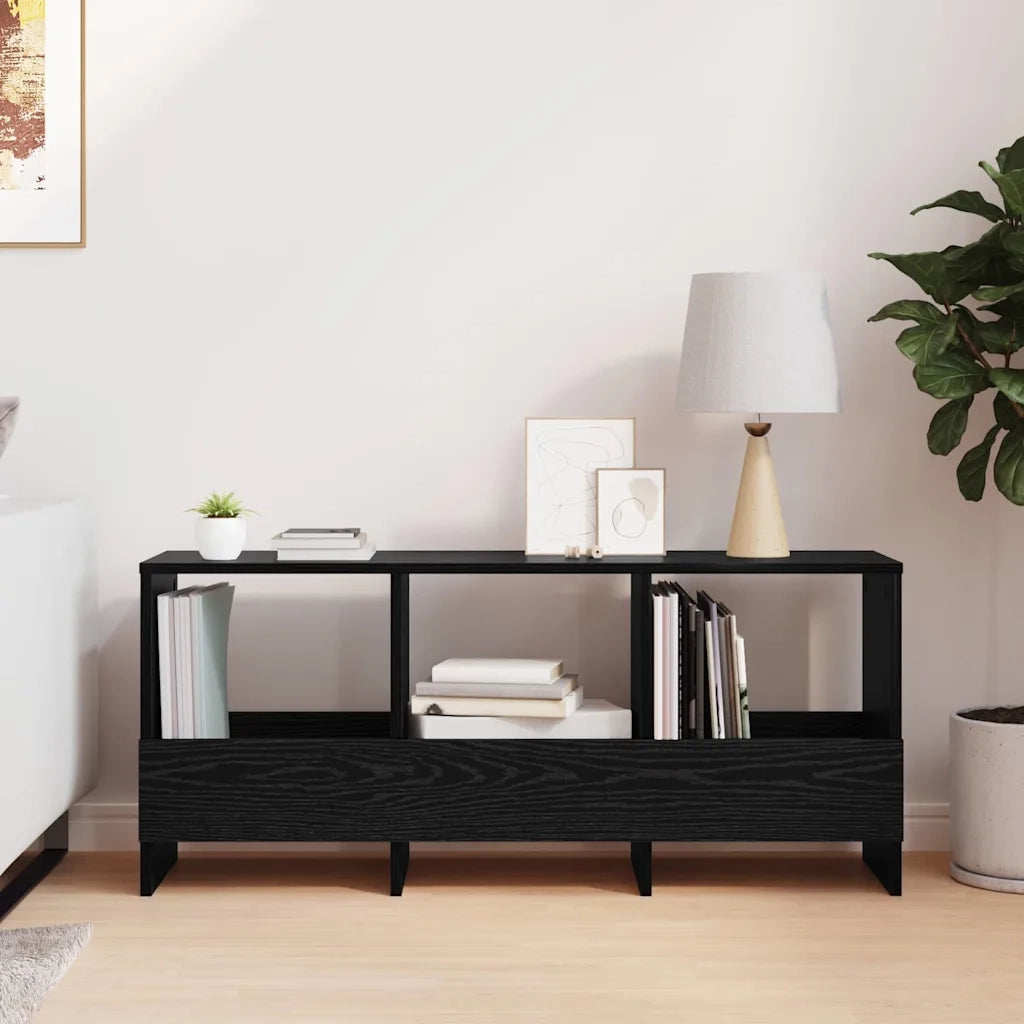 Scaffale per riviste Rovere Nero 102 x 30 x 45 cm 890961