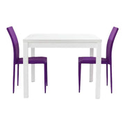 Tavolo moderno a libro bianco frassino 90x90x76h