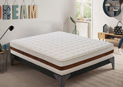 Materasso Singolo 80x190 in memory foam, altezza 28 cm, 5 cm di memory foam, anatomico, elastico e indeformabile
