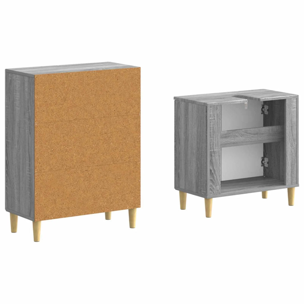 Set di Armadi da Bagno da 2 Pezzi ARNHEM Sonoma grigio 3417609
