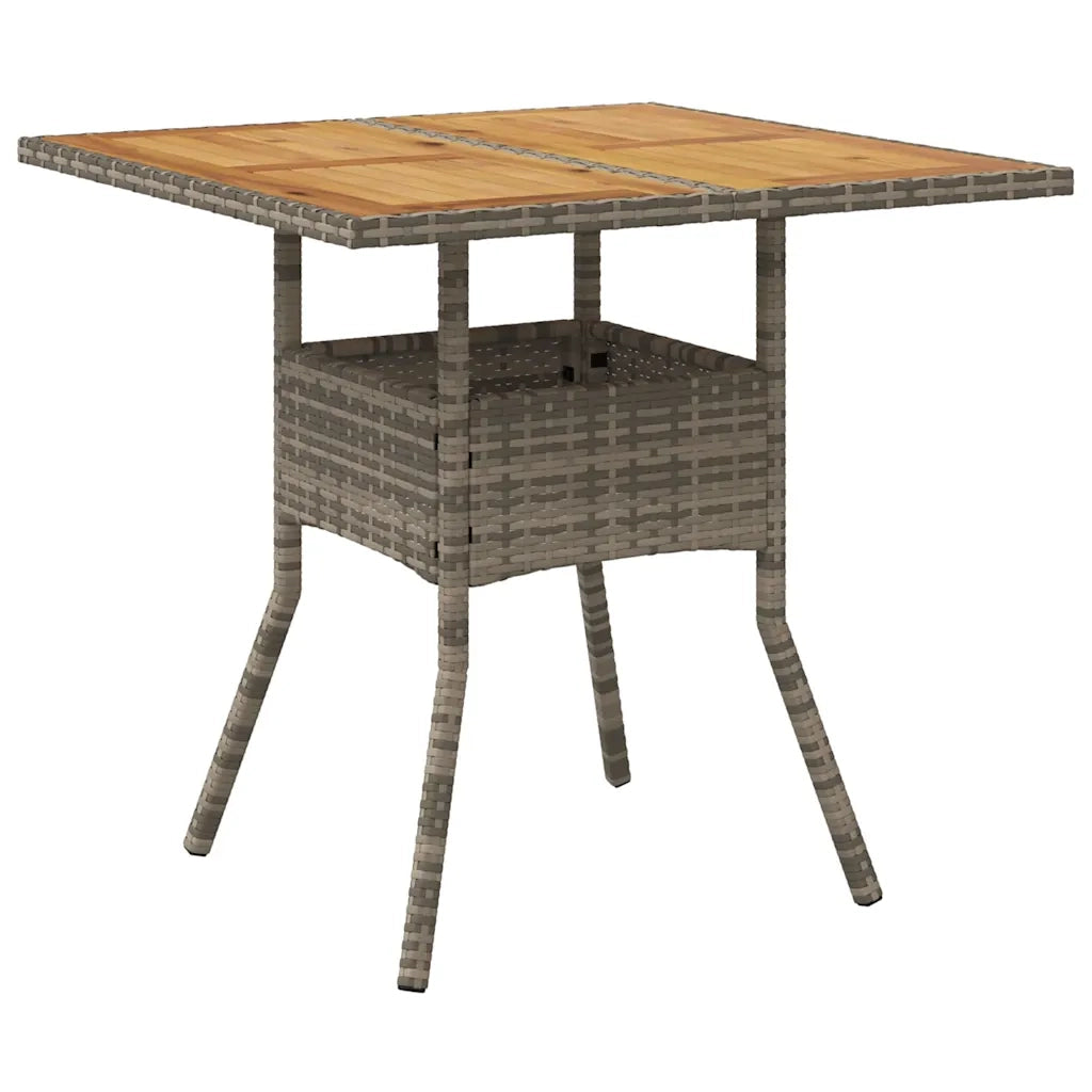 Set da Pranzo per Giardino 5 pcs Grigio polyrattan 3334938