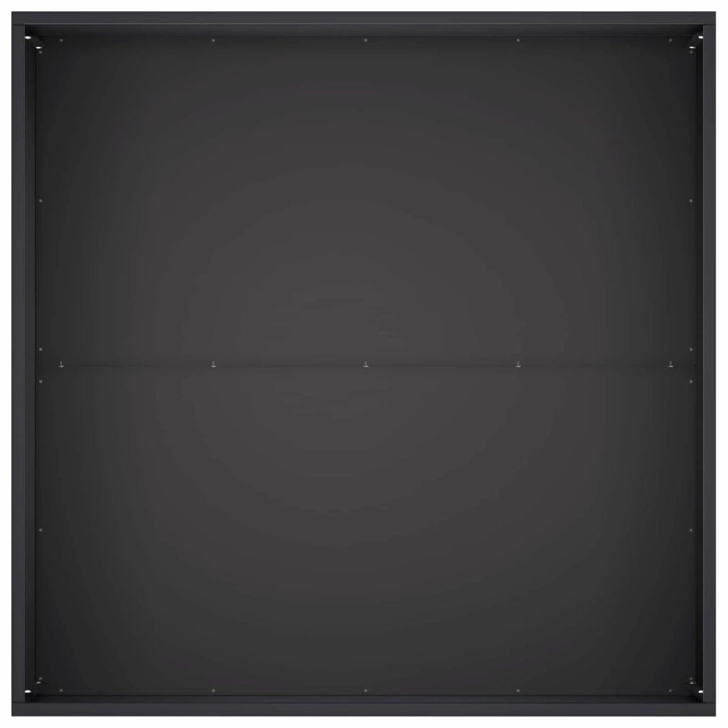 Vaso da giardino 2 pz Nero 80 x 80 x 40 cm 8005107