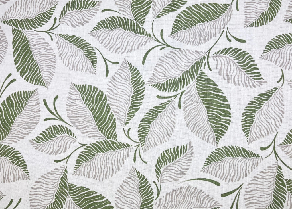 Tovaglia Per Salotto Cucina Tavolo 100% Cotone Made In Italy Jungle RP - 140x140 - Verde