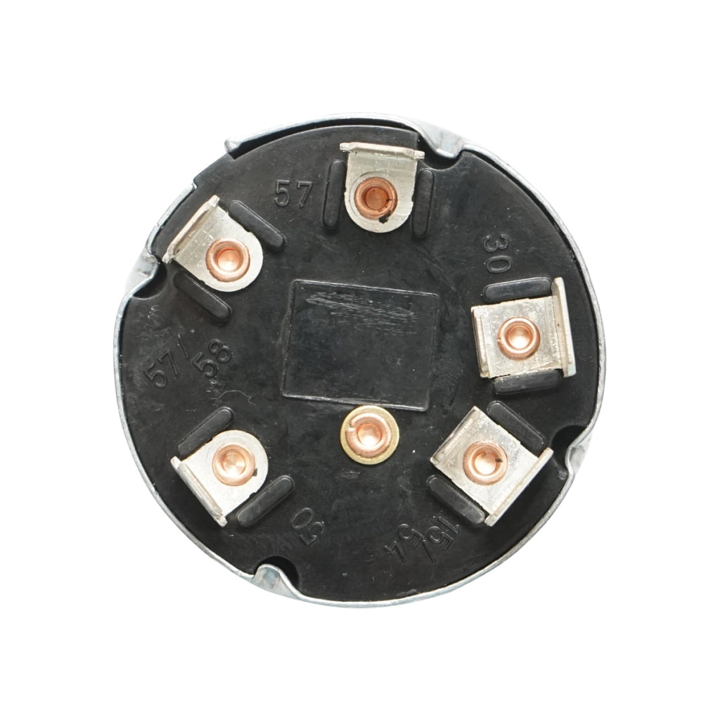 Interruttore di accensione con chiave, 12V, 7 pin, fi 50mm, fi filettatura di montaggio 21mm per Fiat, Case IH