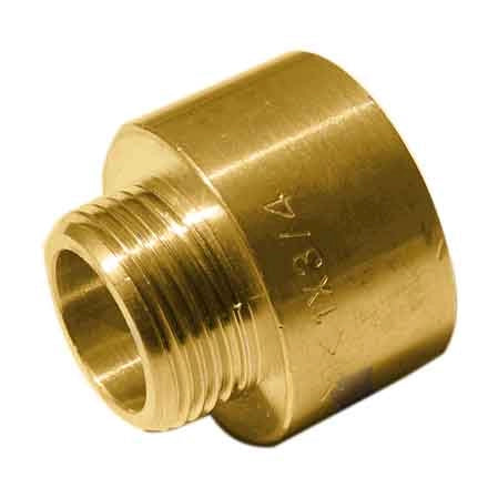 MANICOTTO RIDOTTO MASCHIO/FEMMINA OTTONE GIALLO 1/2x1 - MADE IN ITALY