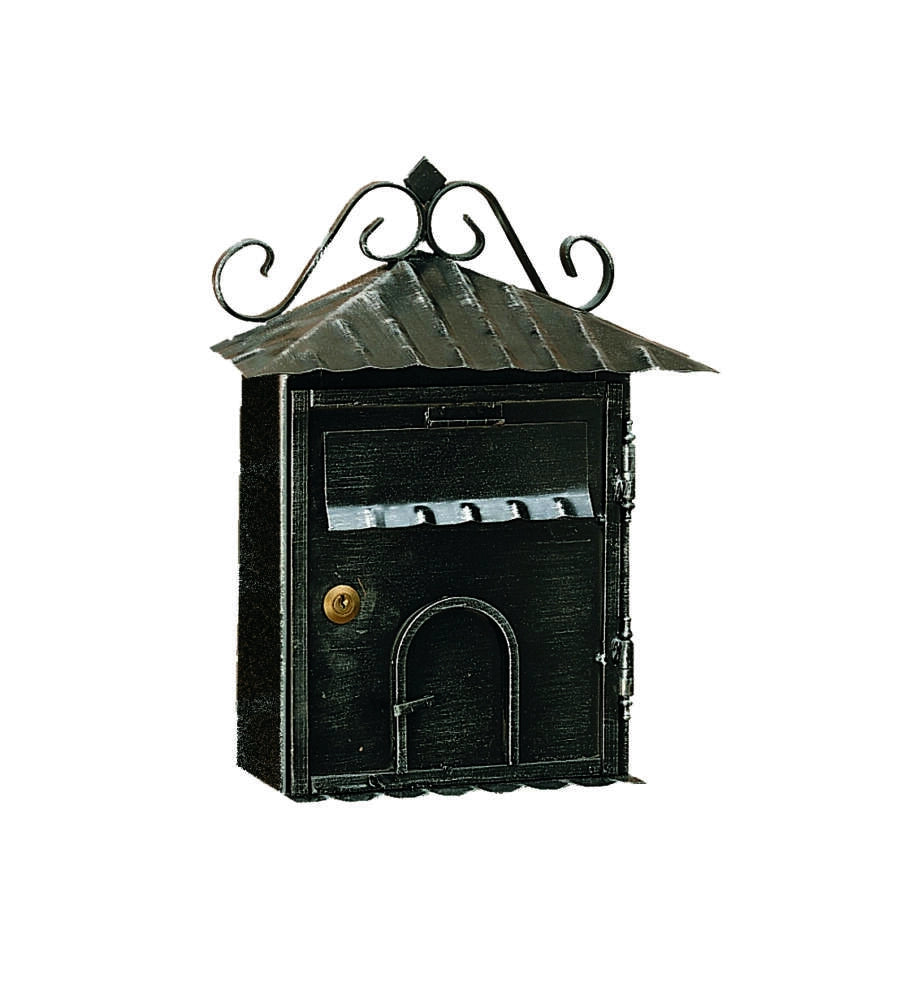 CASSETTA POSTALE 'RUSTICA' RESIDENCE mm 300x100x360h - Nera