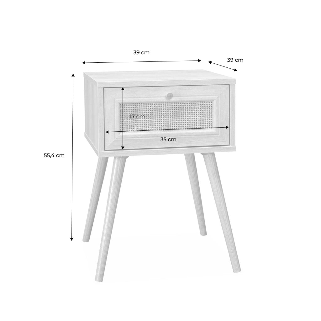 Set di 2 comodini effetto legno scuro i sweeek