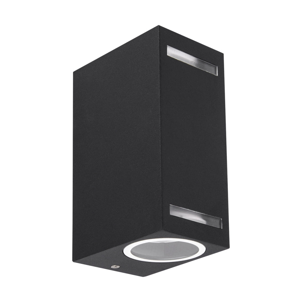 Applique esterna nera su/giù 2xGU10 35W IP54 FOREST Struhm