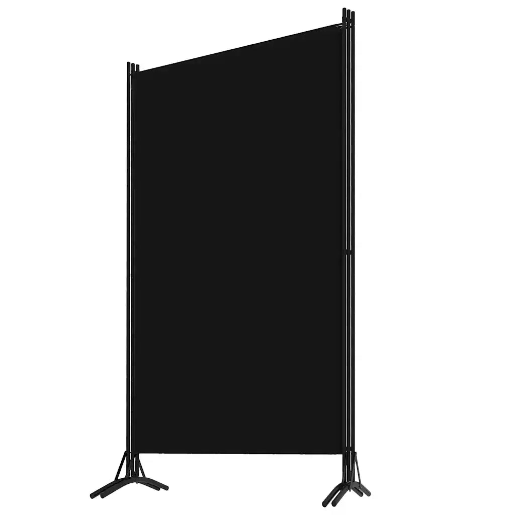 Divisorio Ambienti | Divider per stanze | Paravento a 3 Pannelli Nero 260x180 cm