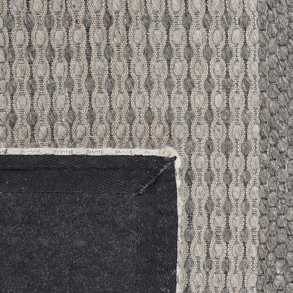Tappeto tappetino 80 x 150 cm Lana Blu e Grigio Camera da Letto