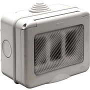 CONTENITORE DA PARETE PER APPARECCHI IP55 3 Posti - EC ELETTROCANALI