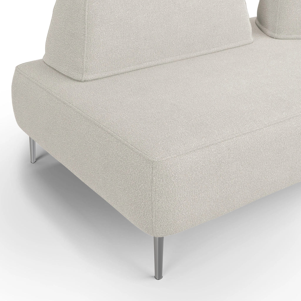 Newton Divano modulare con schienali movibili T07 212 cm bianco