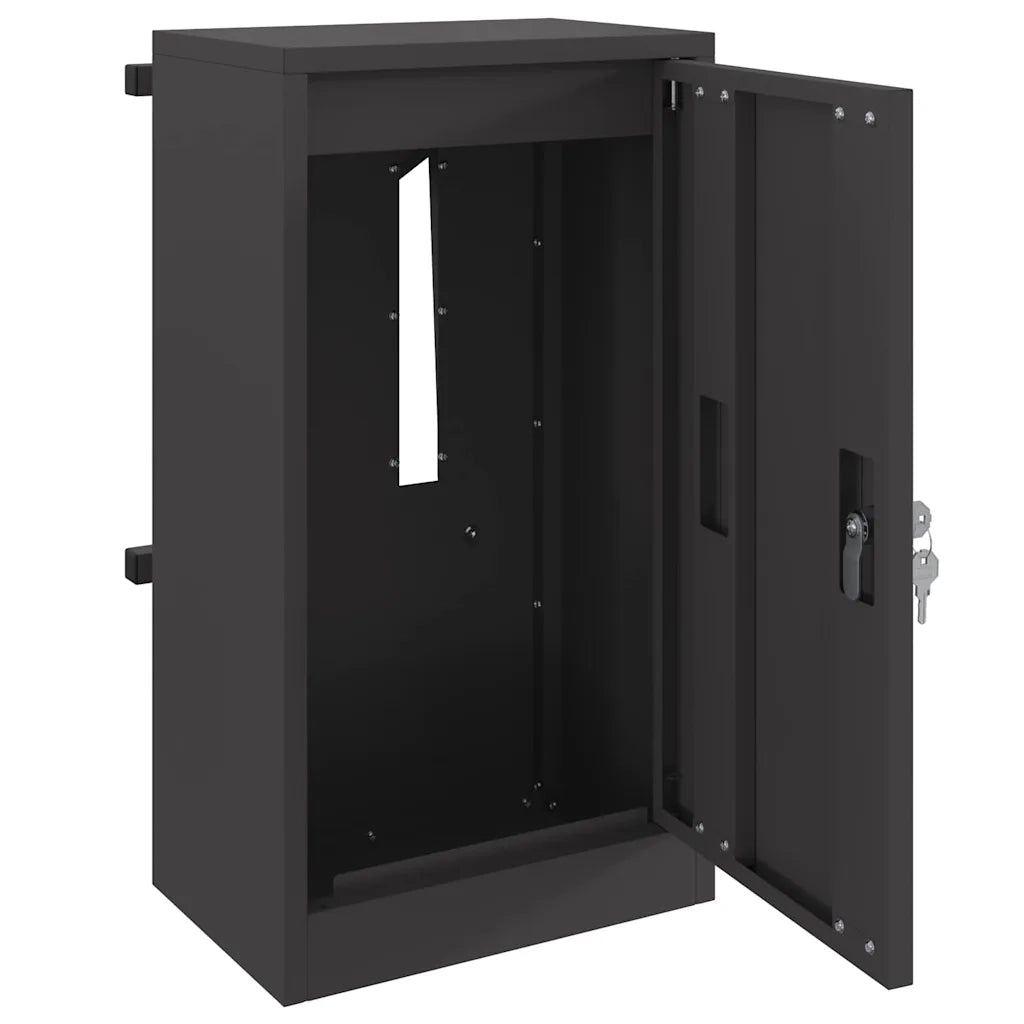 cassetta postalepastkastei Nero 30 x 20 x 55 cm Acciaio 874947