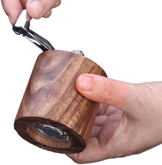 Molinello Manuale per Pepe - Molino per Erbe - Ideale per Uso in Casa e all'Aperto - 5,8 cm - Adatto per Sale e Spezie - Accessorio Culinario - Per il Cucina.