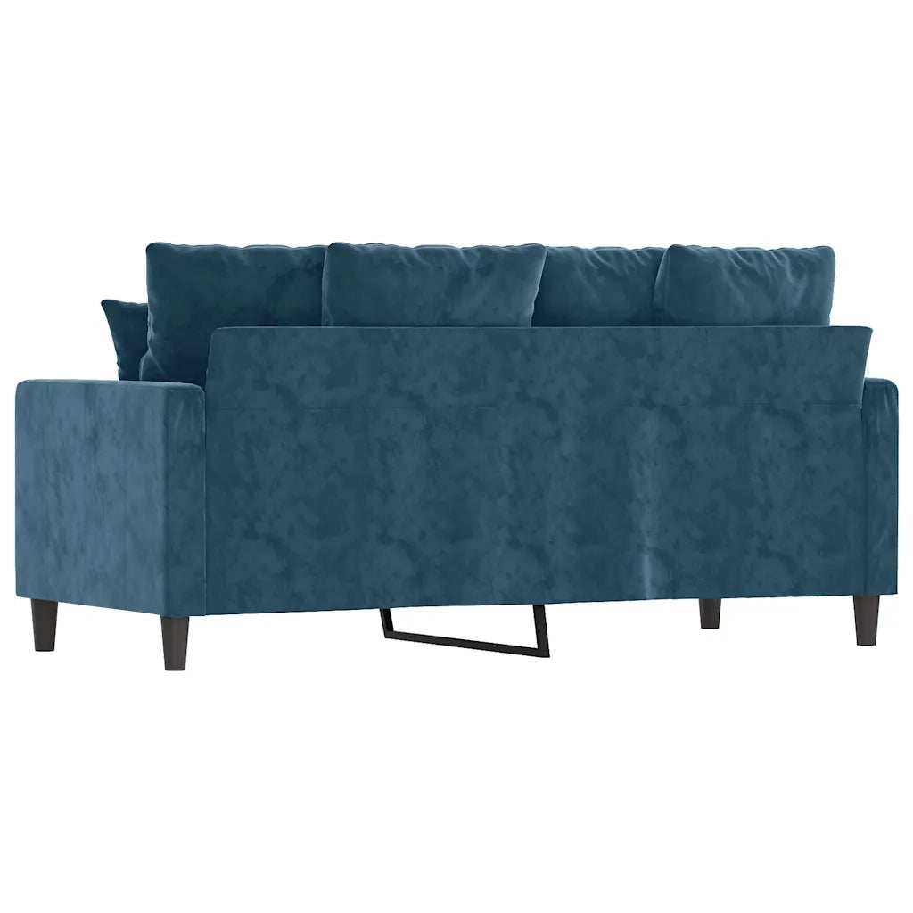 Divano a 2 Posti-Sofa 2 Posti Blu 140 cm in Velluto 765478