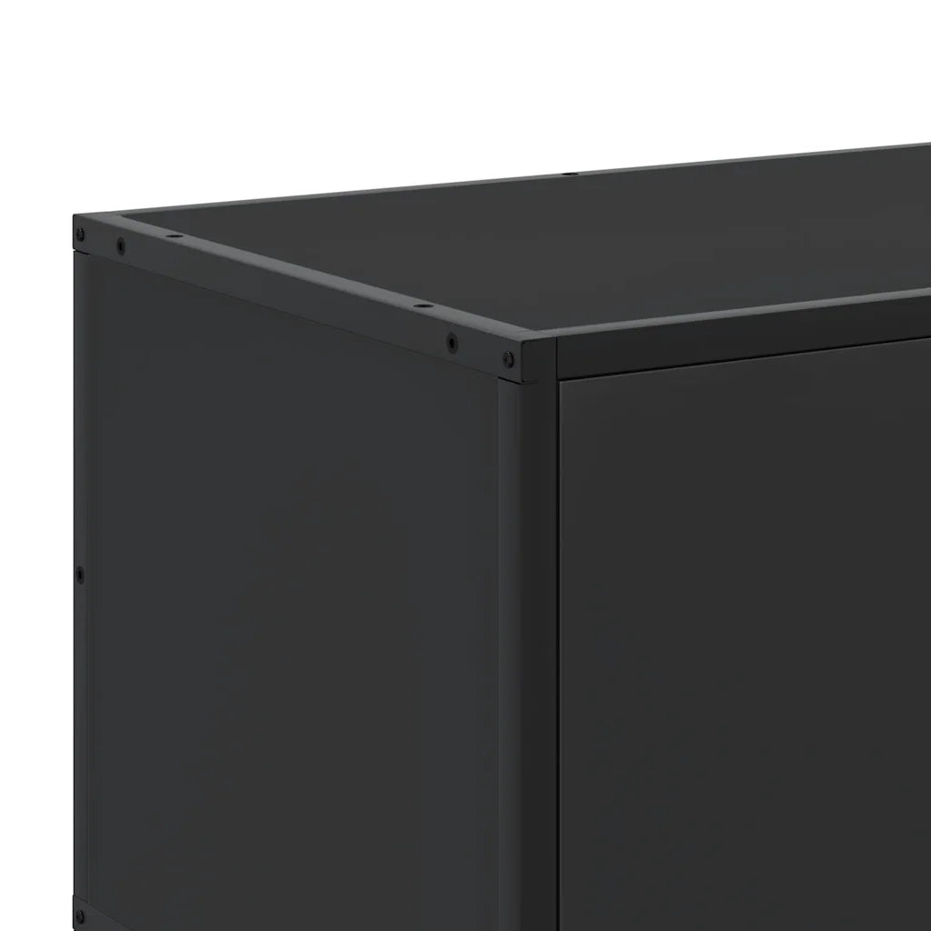 Mobile TV | Armadietto TV | Mobile Porta TV Nero 120x35x41 cm in Truciolato e Metallo